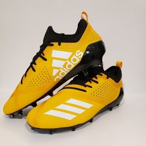 black and yellow adidas football cleats